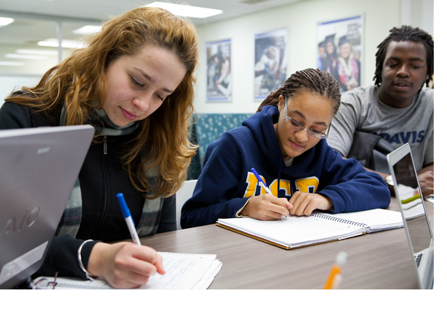 students working